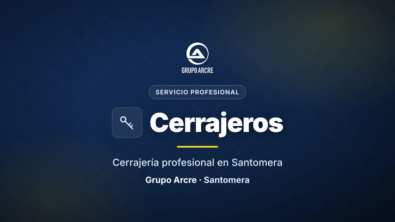 Cerrajería profesional en Santomera